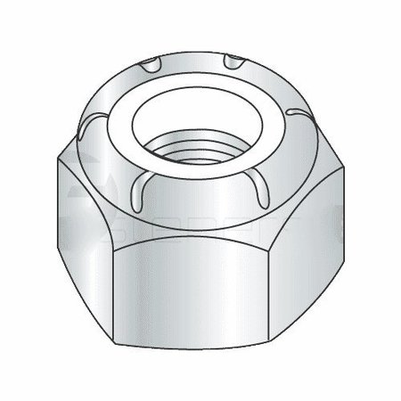 NEWPORT FASTENERS Nylon Insert Lock Nut, 1/2"-13, Steel, Grade A, Zinc Plated, 1000 PK 619705-BR-1000